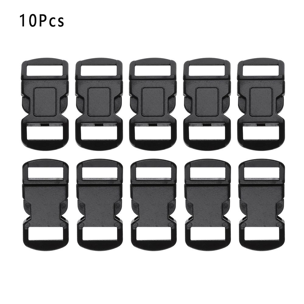 2/4/8pcs Plastic Outdoor Curved Emergency Tool Bag Parts Survival Whistle  Buckles Side Release Buckle Bracelet Strap Paracord Accessories 8PCS STYLE  2 