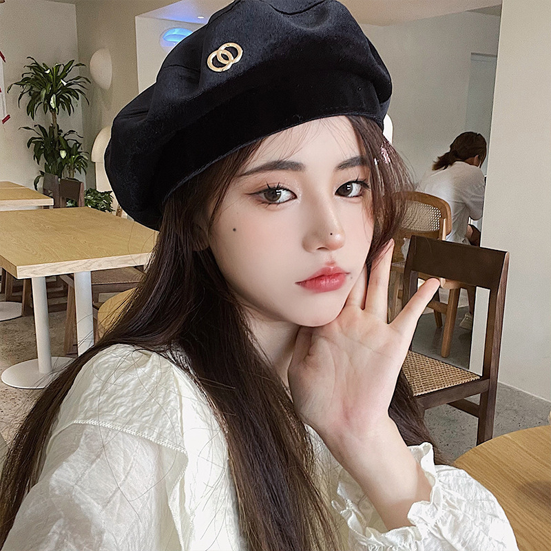 Mũ nồi ĐEN phong cách Ulzzang | ALL BLACK (M106)