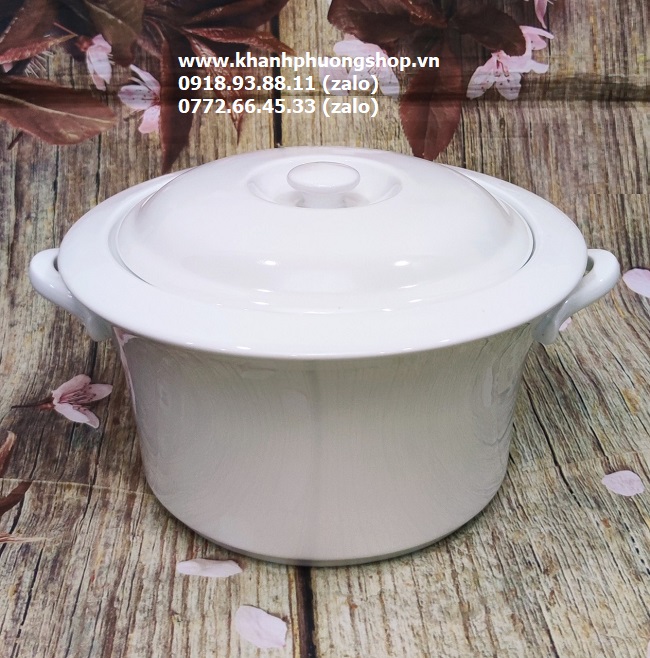 thố cơm trắng sứ Minh Long - thố cơm sứ trắng Minh Long