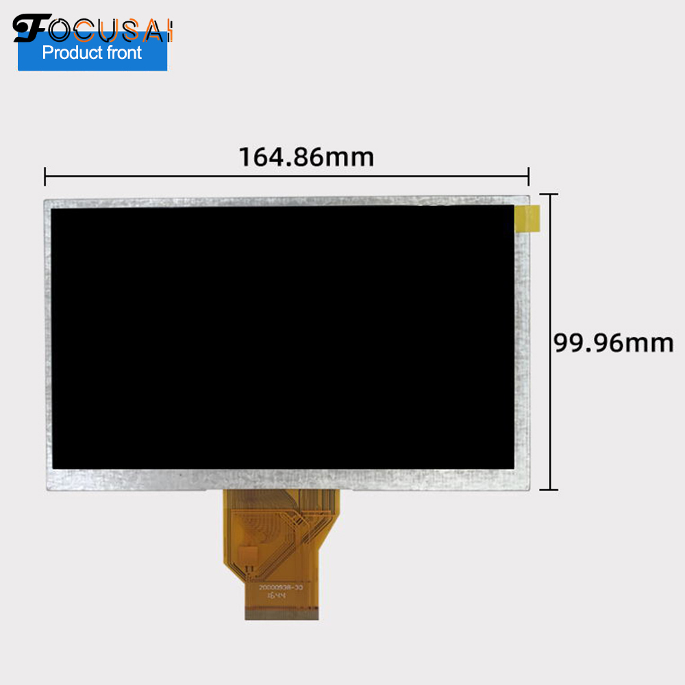 FocusAi 7 inch 800x480 Resolution HD 50 pins 60Hz IPS LCD Display Screen Portable LCD Display Module