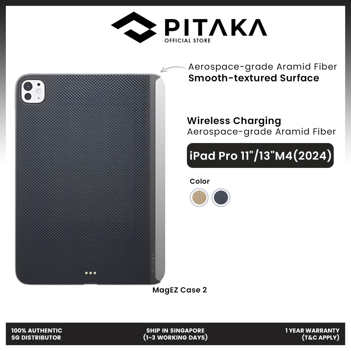 PITAKA MagEZ Case 2 for iPad Pro 11