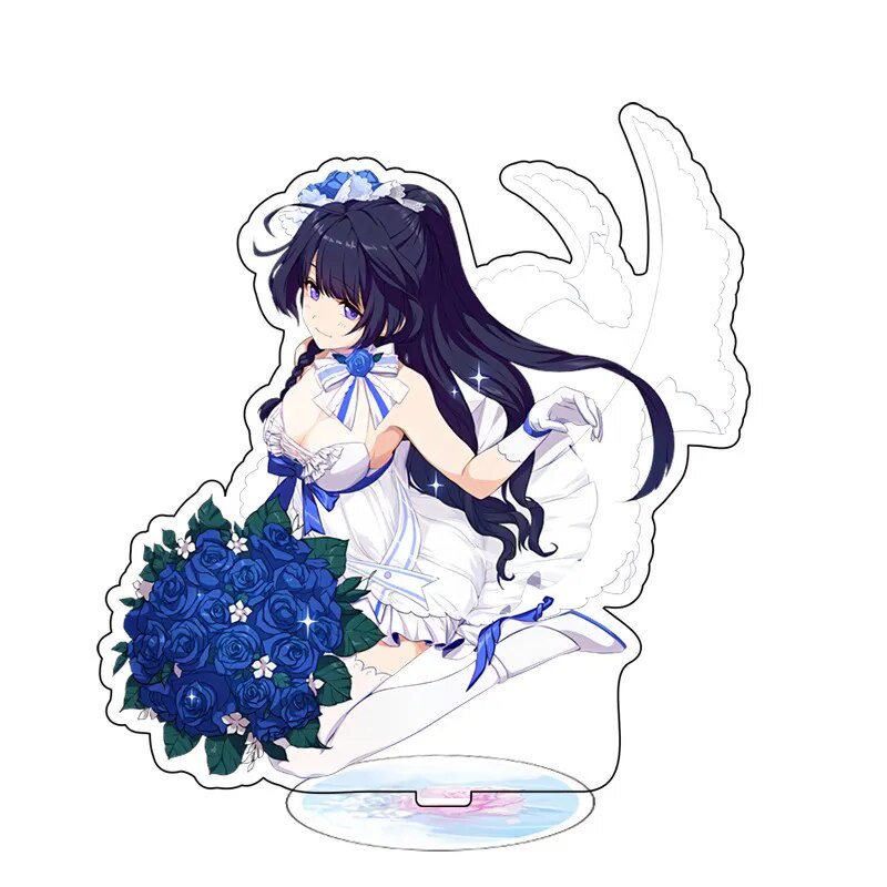 Mô hình Standee Honkai Impact 3 Kiana Standing Raiden Mei Yae Sakura Phụ kiện trang trí để bàn góc học tập