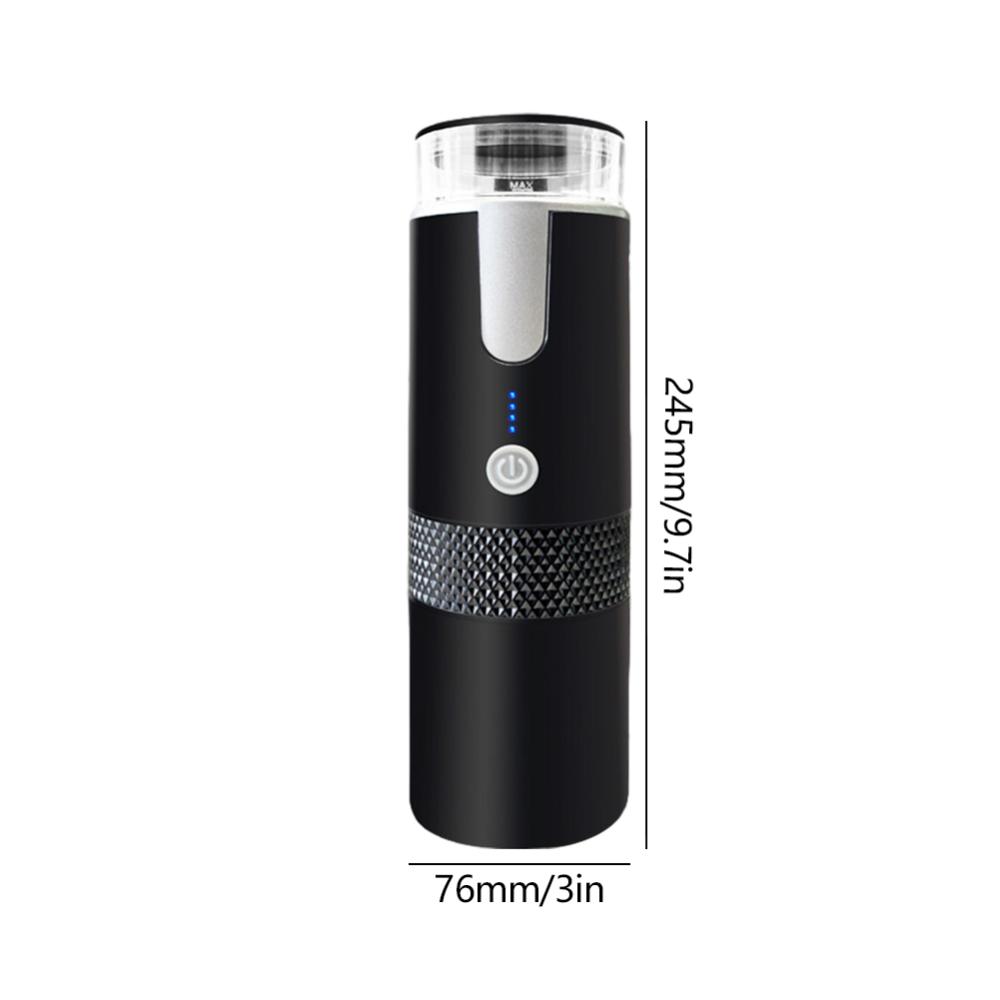 170ML Capsule Coffee Machine Wireless Mini Coffee Brewer Compatible with Capsule & Ground Coffee for Home Kitchen Office