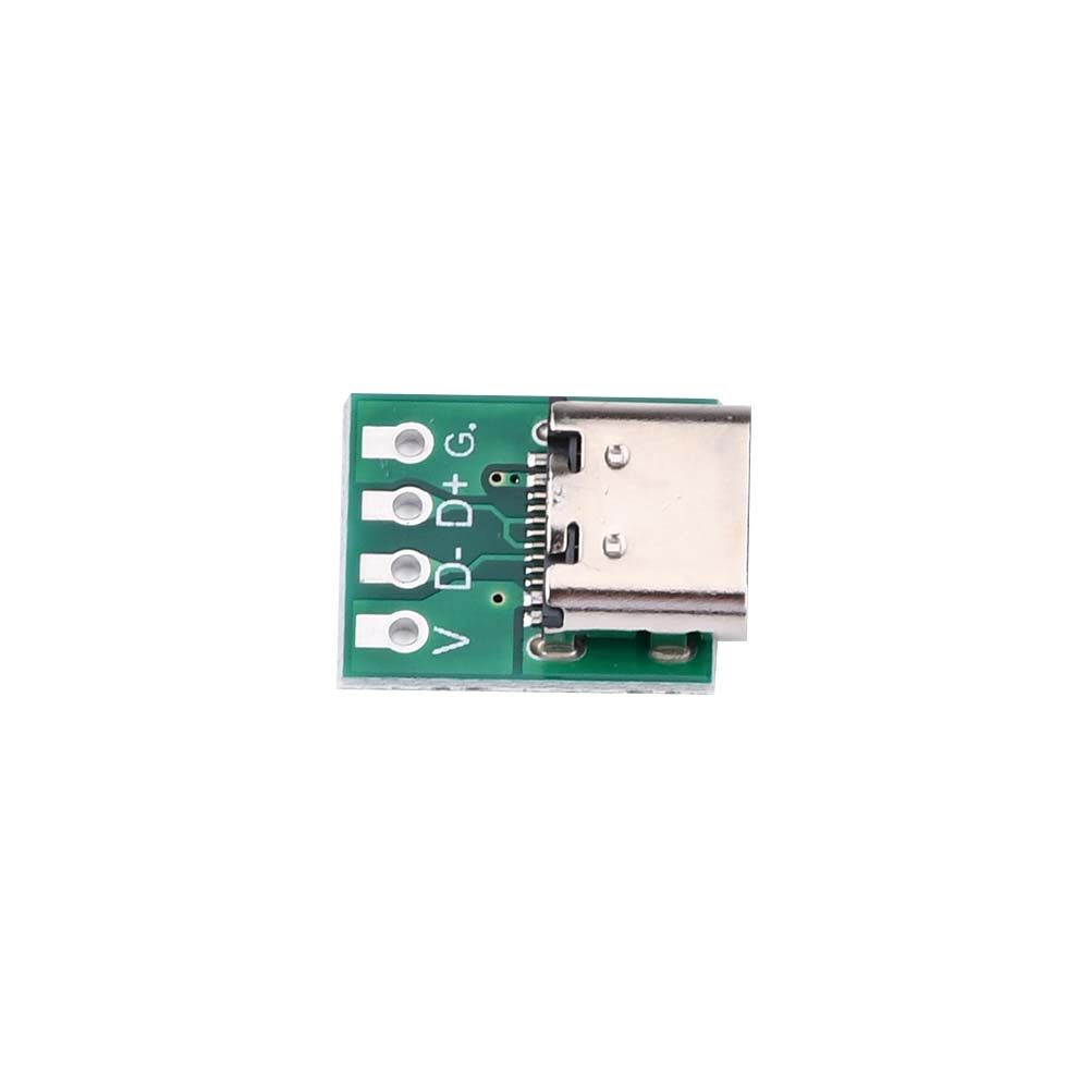 Diymore Bảng Kết Nối Slope Loại USB C Tự Làm 3.1 Nối Tiếp Cơ Bản Breakout Cổng Kết Nối Cái 16P Cho Dòng Dữ Liệu Dây Cáp Transfer