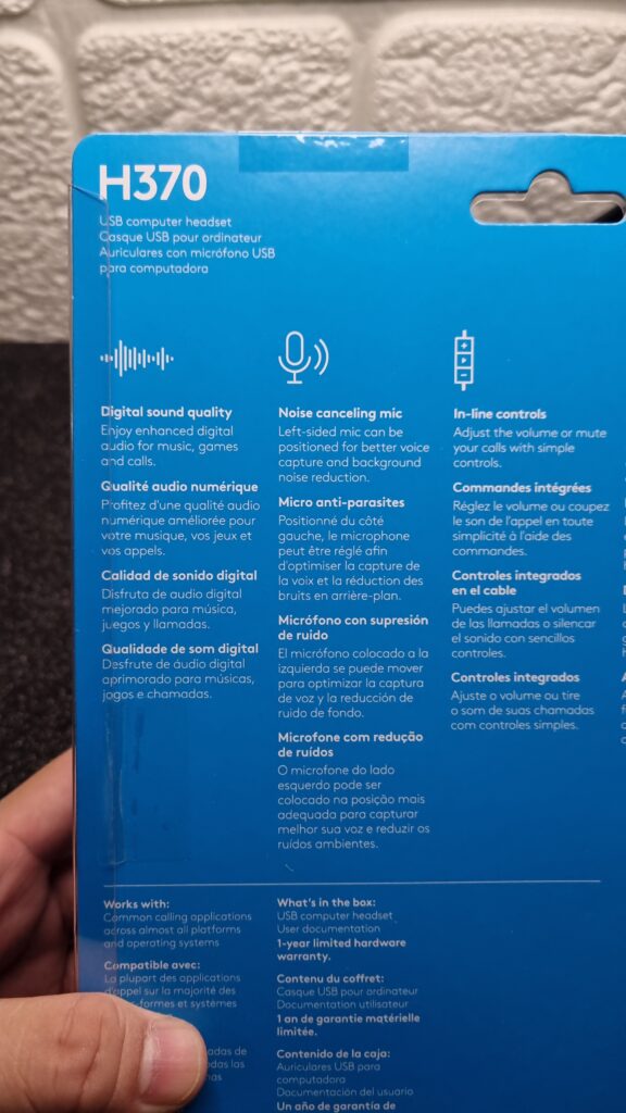 Logitech H370 USB Computer Headset