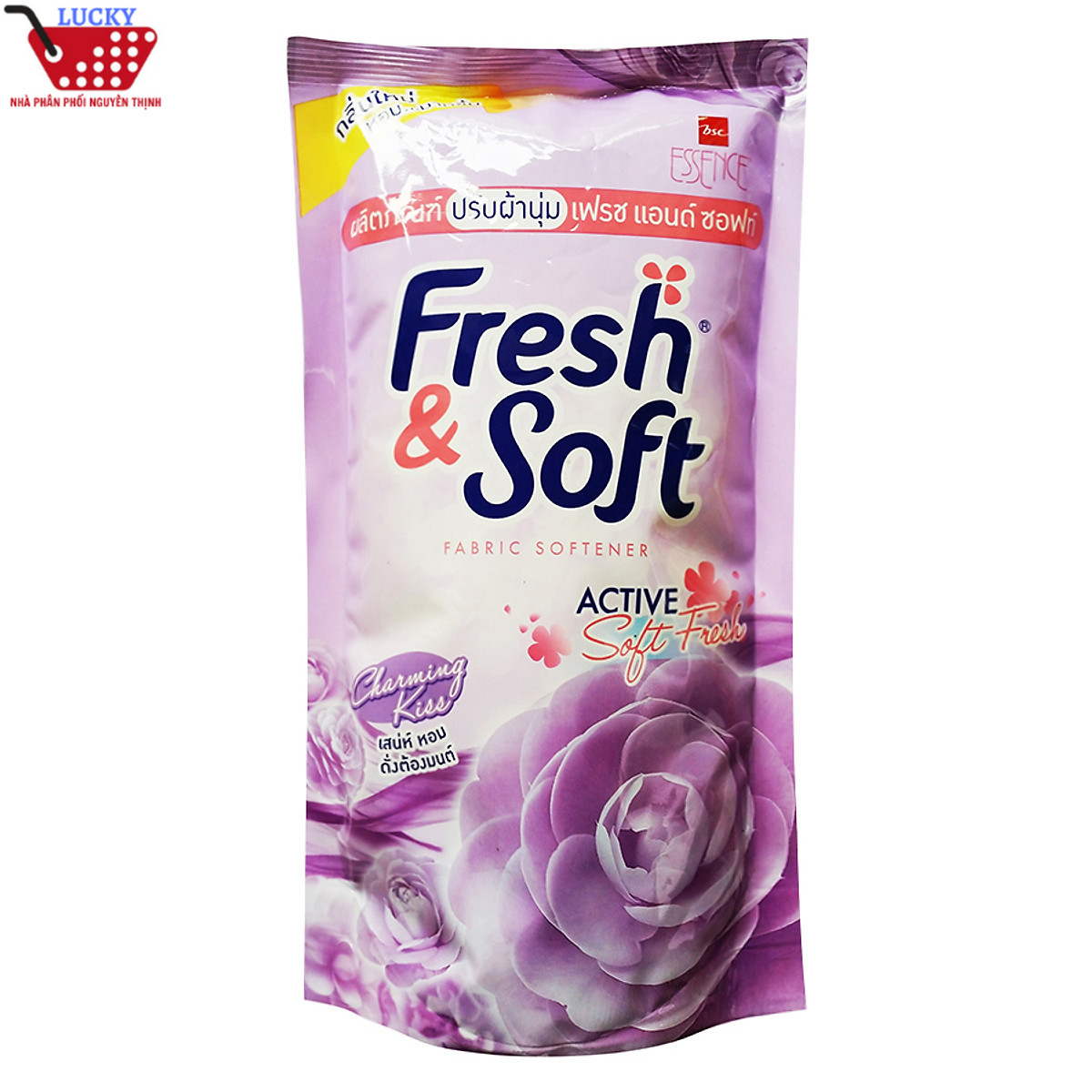 [HCM] 2 Gói Nước xả vải Fresh Soft 600ML Thái Lan Màu Tím