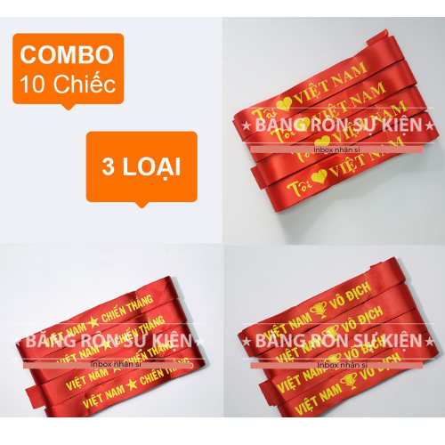 Băng rôn cổ vũ bóng đá 3k cái combo 4 cái