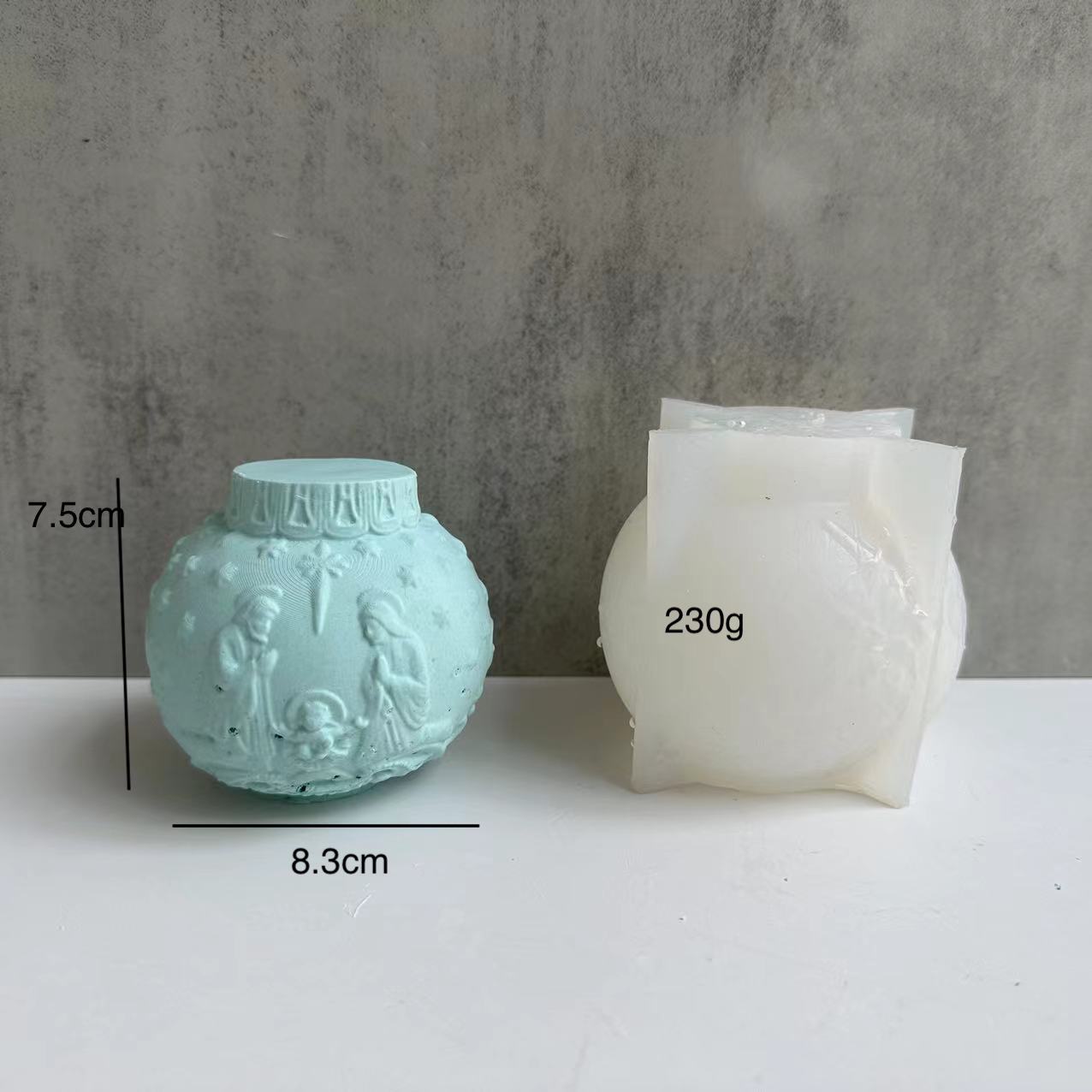 Organic Soy Wax Candle Mold. Rustic Candle Mold Design 竞品链接：https:www.etsy.commarketcandle_mold Clay Lantern Ball Candle Mold Scented Snow Ball Candle Mold DIY Candle Making Mold
