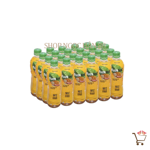 Thùng trà chanh sả/chanh dây hạt chia/ đào hạt chia fuzetea 24 chai x 450ml