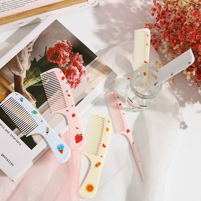 Set 2 Lược Chải Tóc Họa Tiết Cute