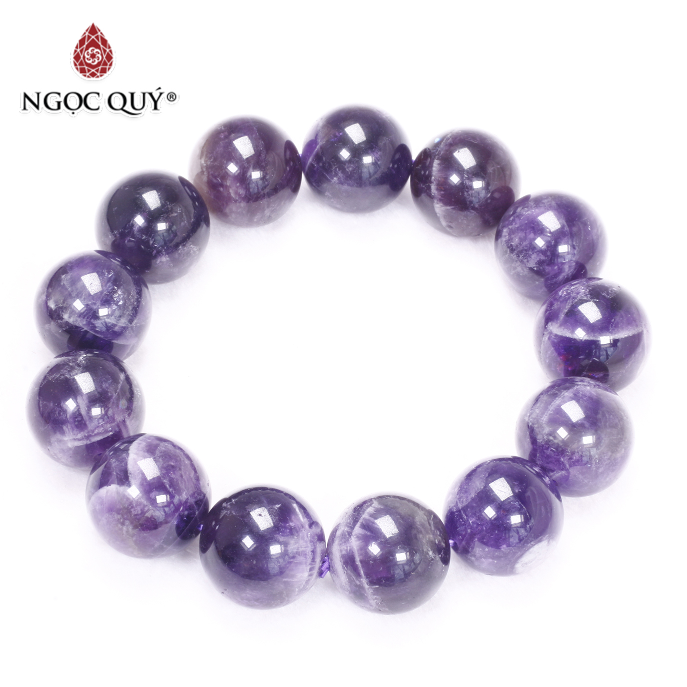 Vòng tay thạch anh tím - ngọc quý