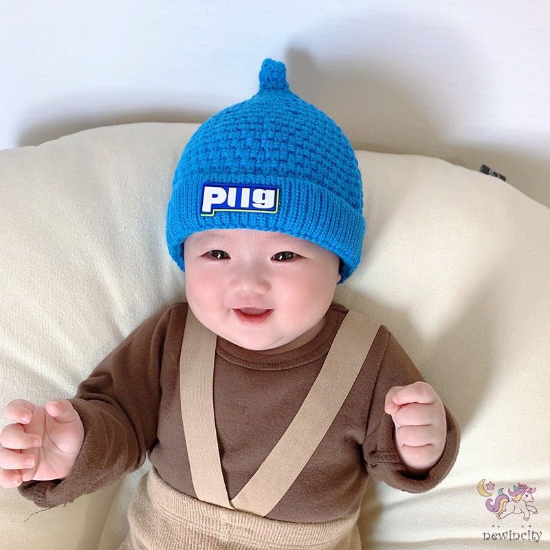 Mũ Len Piig Mũ Len Dệt Kim Cho Bé Giữ ấm