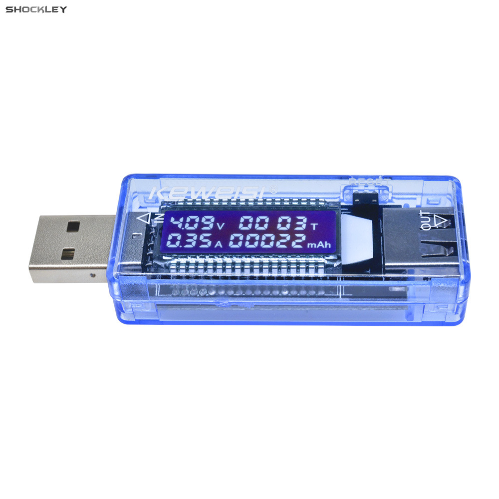 Shockley USB Power Meter USB Tester  USB Voltage Meter and Current Tester IPS LCD Display Power Tester Multimeter
