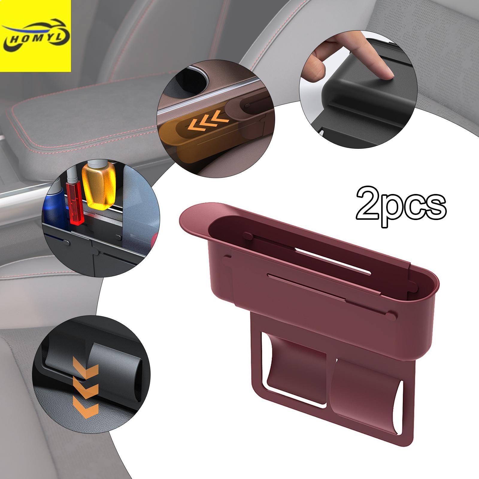 Homyl 2 mảnh chèn vào chỗ trống trên ghế để tổ chức hộp đựng đồ, giữ gìn sạch sẽ và sắp xếp mục đích, có thể điều chỉnh thiết bị ô tô