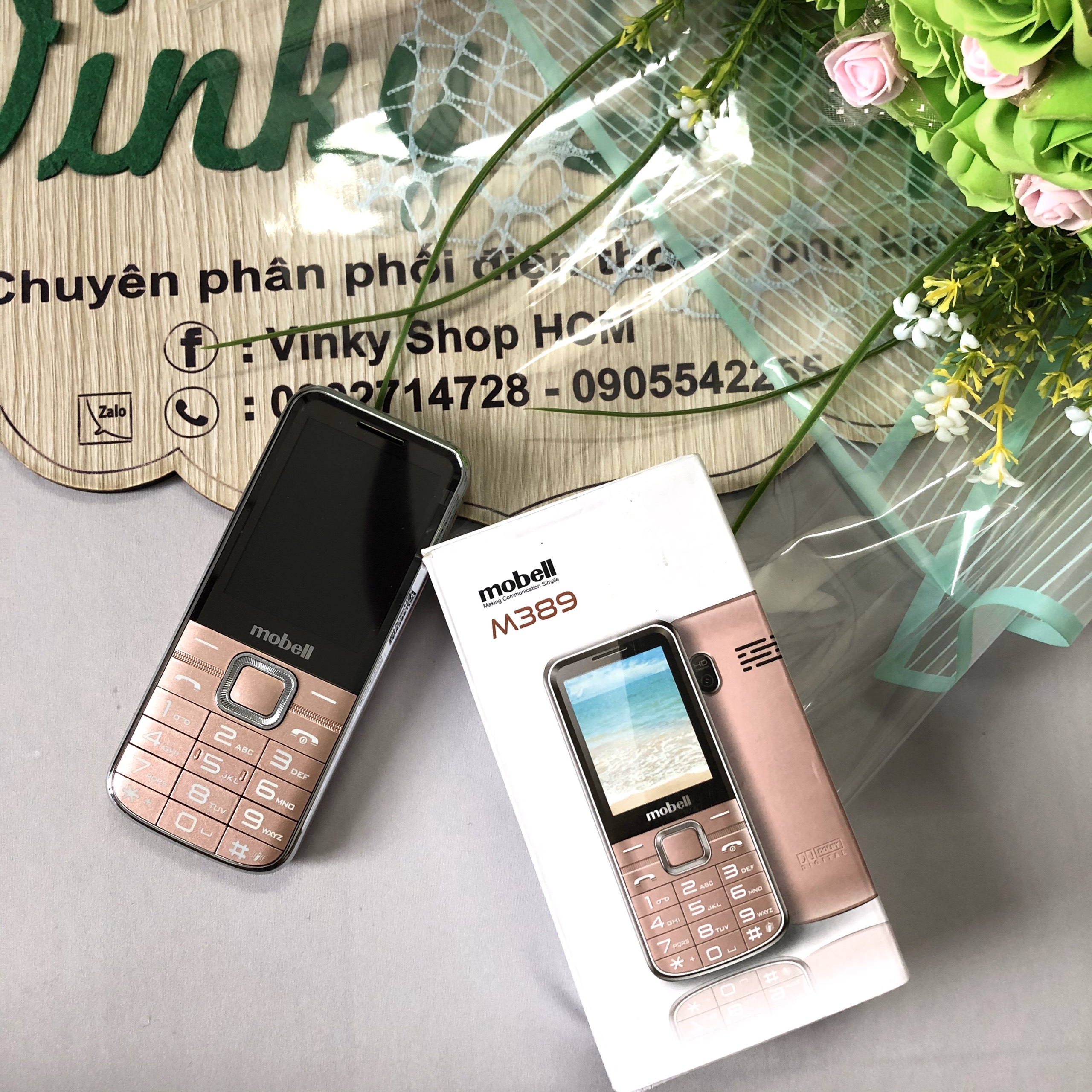 Điện thoại Mobell M389 2 sim mới Fullbox Bảo hành 12 tháng