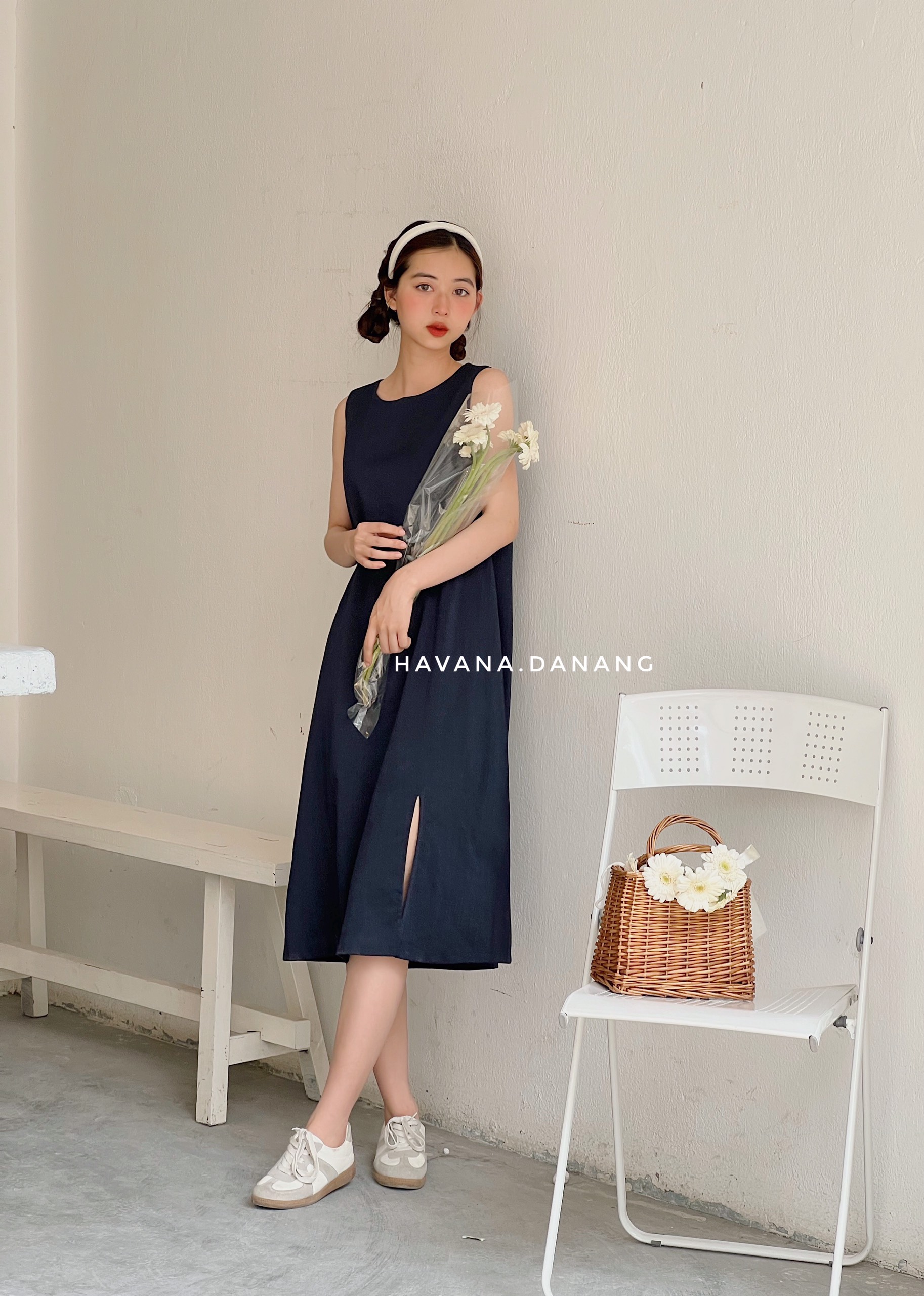 Đầm kiểu sát nách, đầm freesize 5 màu