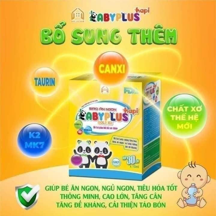 Babyplus siro ăn ngủ ngon cho bé biếng ăn chậm lớn táo bón đề kháng kém hay ốm vặt muốn tăng cân tăng cường hệ miễn dịch baby plus 🚛[𝐅𝐑𝐄𝐄𝐒𝐇𝐈𝐏]🚛