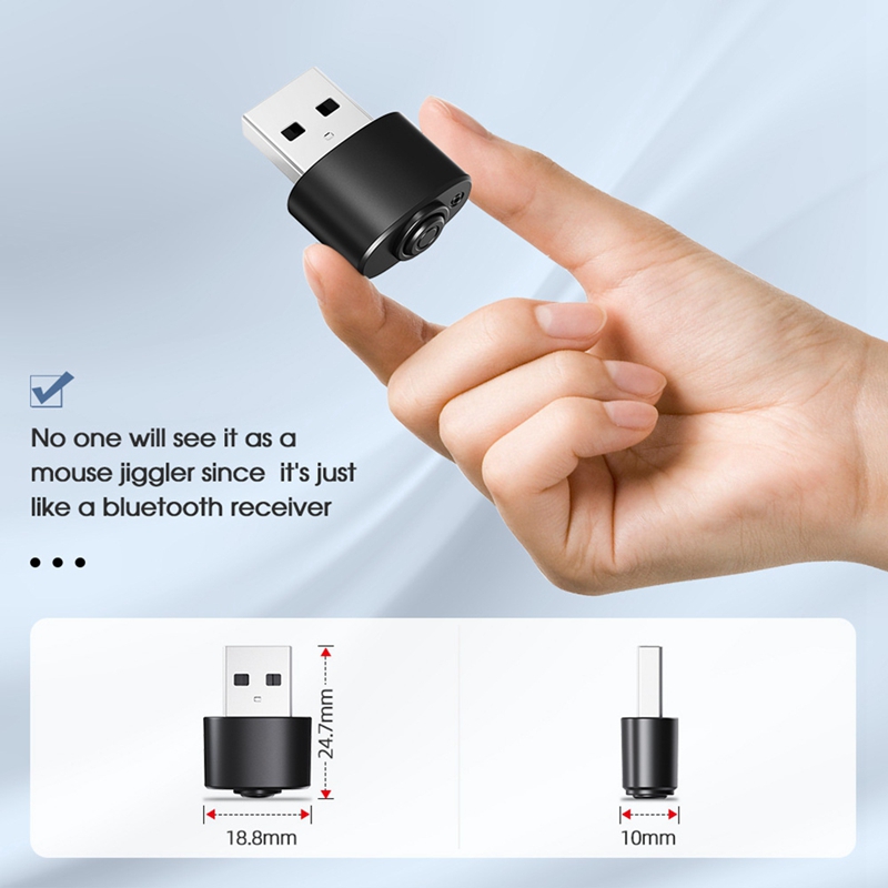 Mini Mouse Jiggler USB,Undetectable Mouse Mover Automatic Computer Mouse Mover Jiggler,Keeps Computer Awake