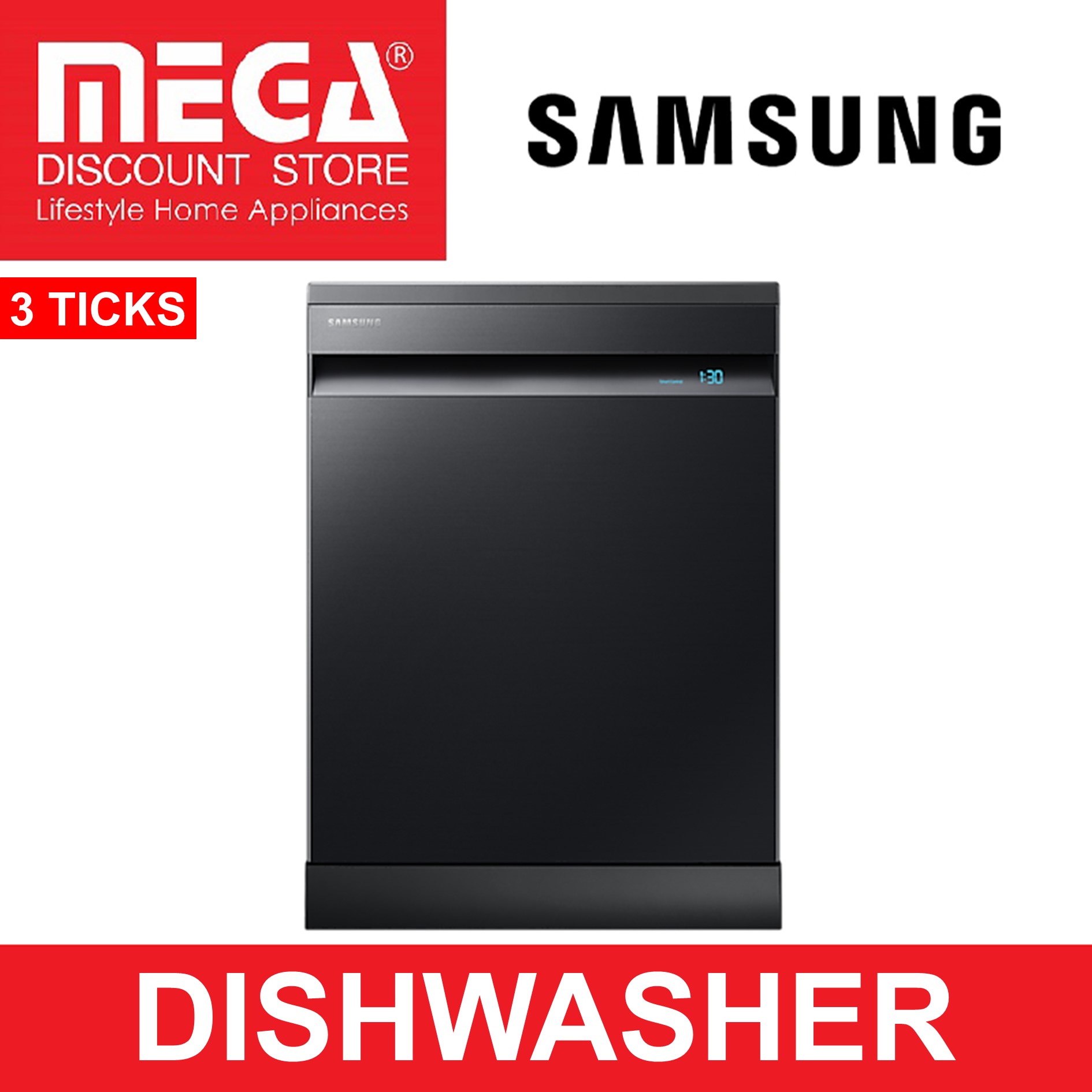 SAMSUNG DW60A8050FB/SP WIFI DISHWASHER (3 TICKS) Lazada Singapore
