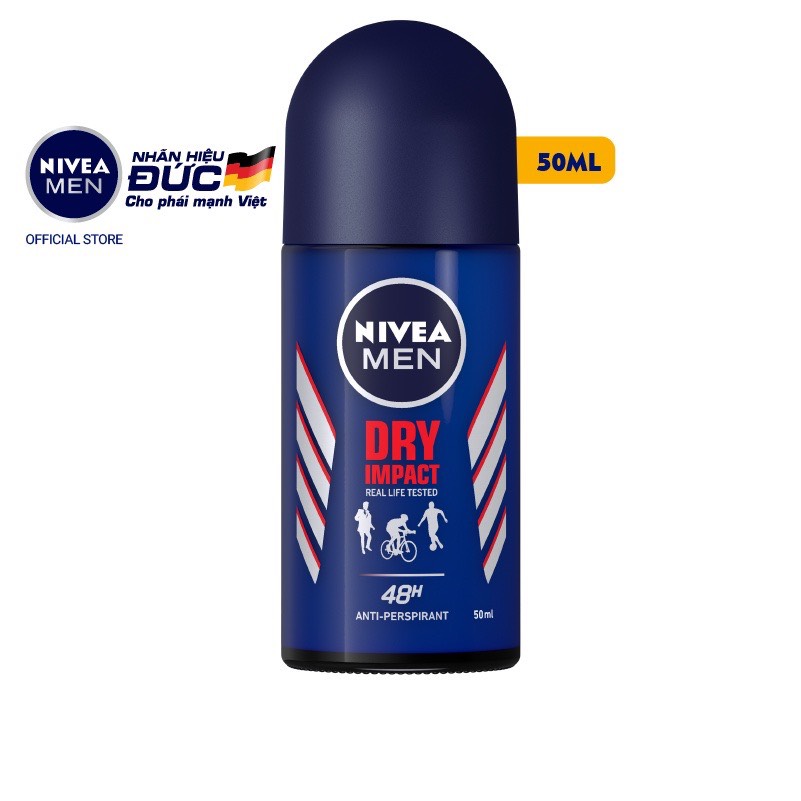 Lăn ngăn mùi Nivea Men khô thoáng 50ml