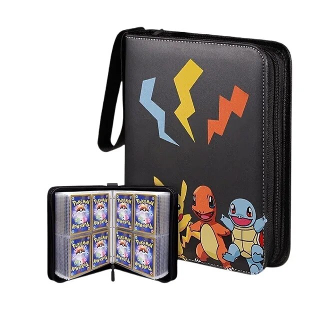 400PCS Pokemon Card Binder Photocards Anime Kids Toy Cards Album Photo Holder Letters Collection Folder Hobby Collectibles Toys