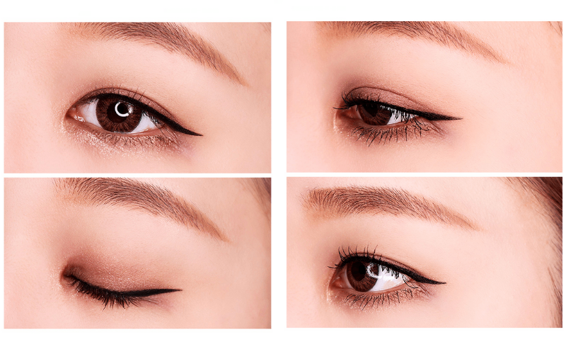 chì kẻ mắt nước bút Lông siêu mảnh Black Eyeliner