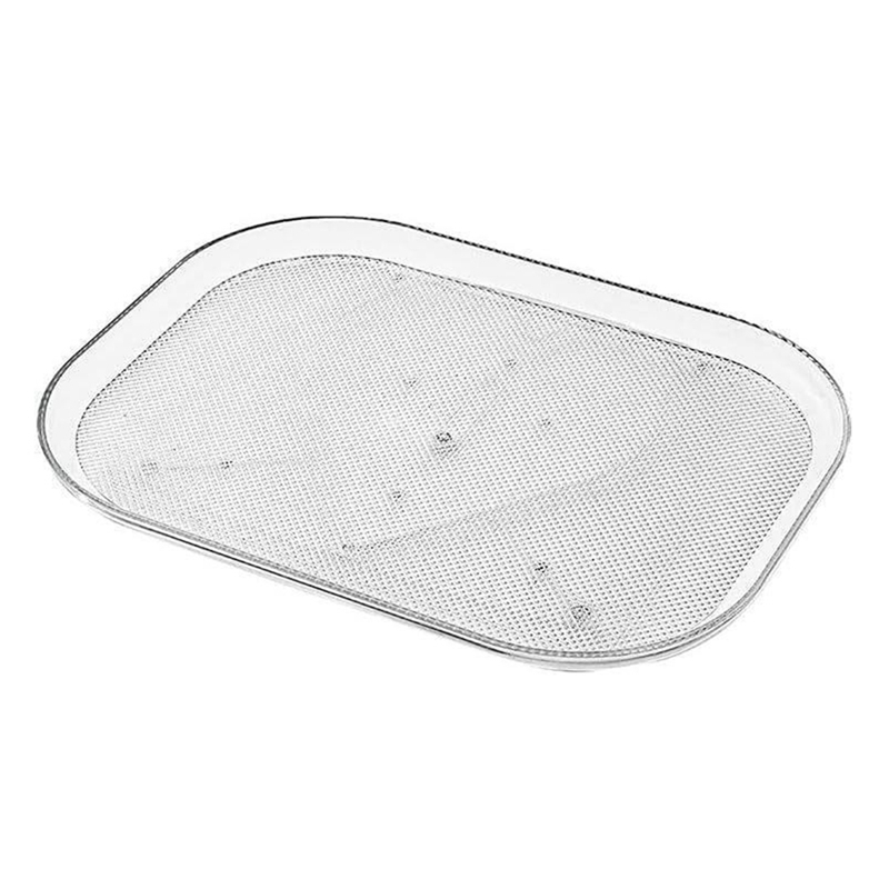 Clear Square Fridge Organizer Storage Home Rotating Storage Rack for