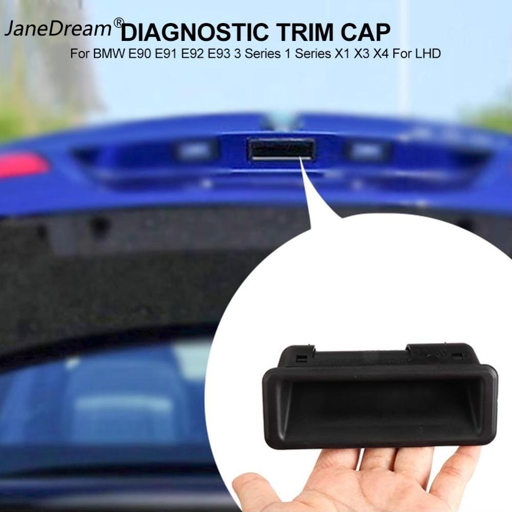 JaneDream Car Rear Door Switch Tail Trunk Handle Cover Trim Accessories For BMW BMW E60 E90 E91 E92 E93 E70 E71 51247118158 7118158