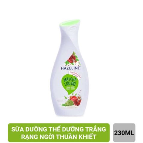 Sữa dưỡng thể hazeline matcha lựu đỏ 230gr