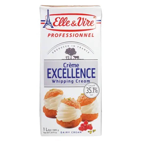 Kem Sữa Whipping Cream Elle & Vire 1000Ml 12H Kem Sữa Tươi 100% Pháp