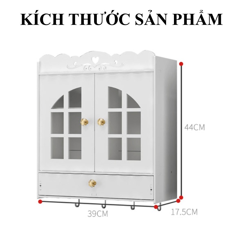 [HCM]Tủ treo nhà tắm 3 tầng NK05