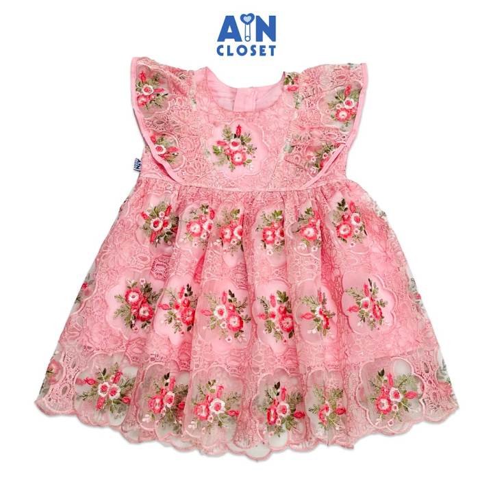 Đầm bé gái họa tiết Ren Hoa Hồng&hellip;