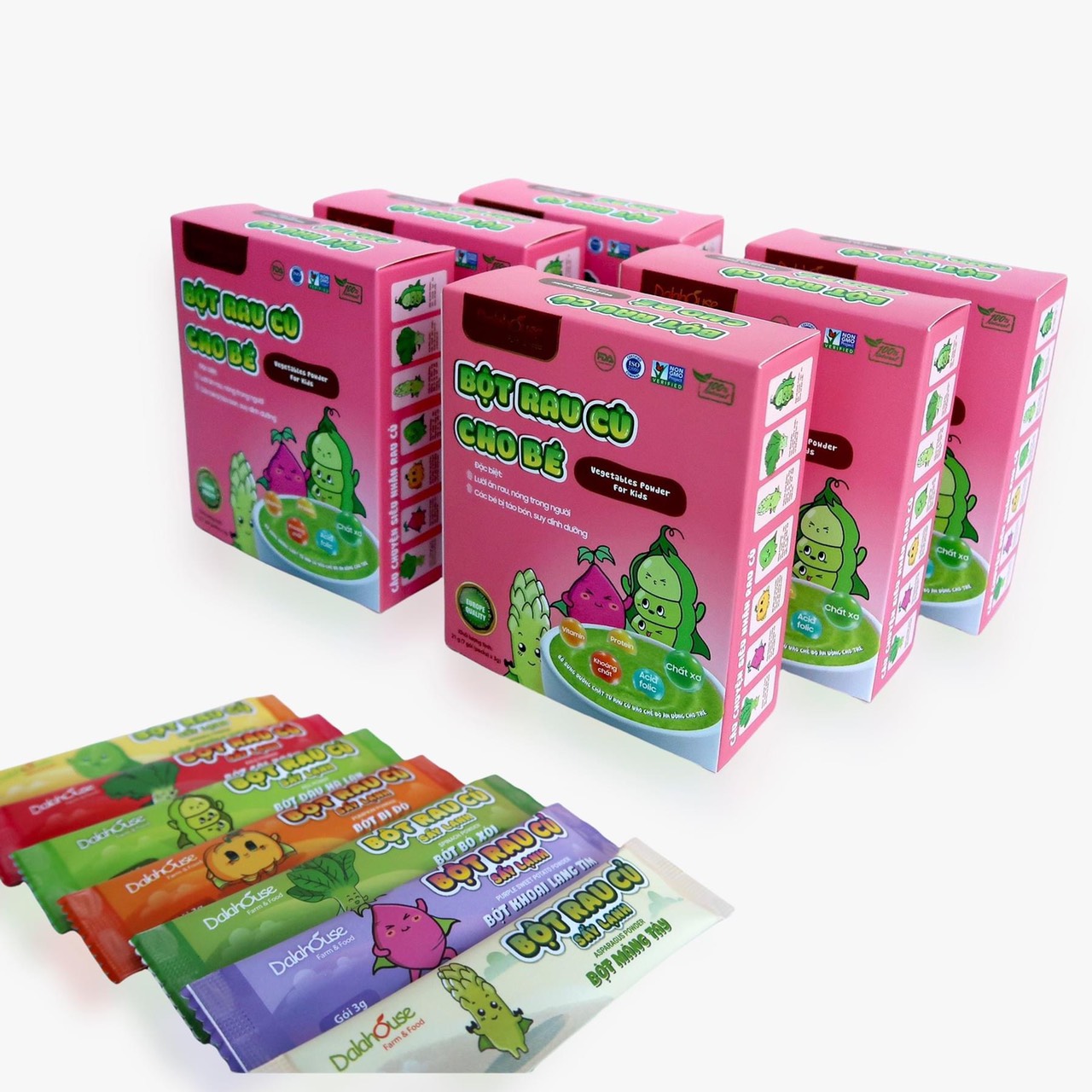 Bột rau củ ăn dặm cho bé Dalahouse 63g (21 gói)