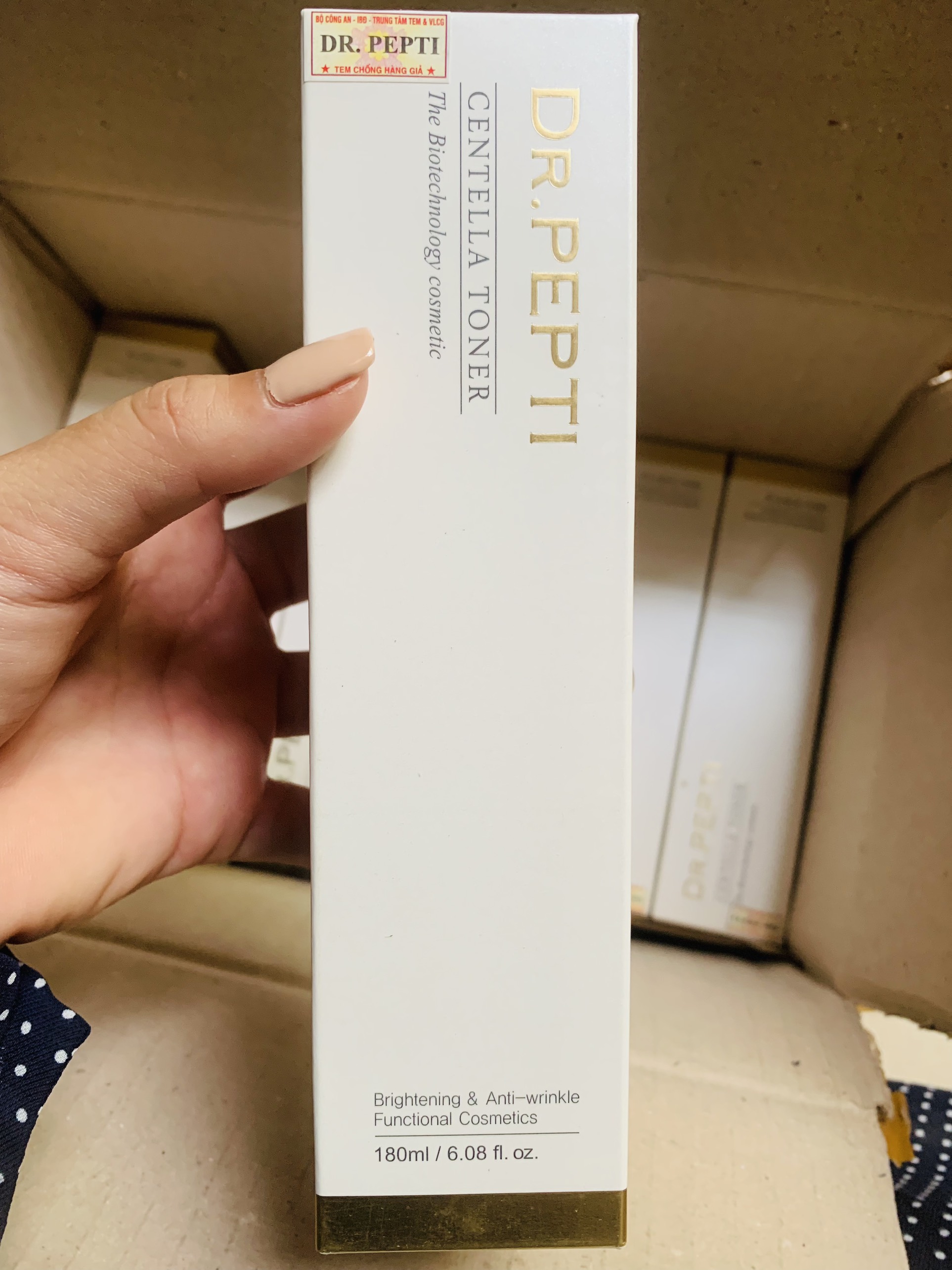 Nước Hoa Hồng Toner Dr.Pepti Siêu Căng Bóng Centella