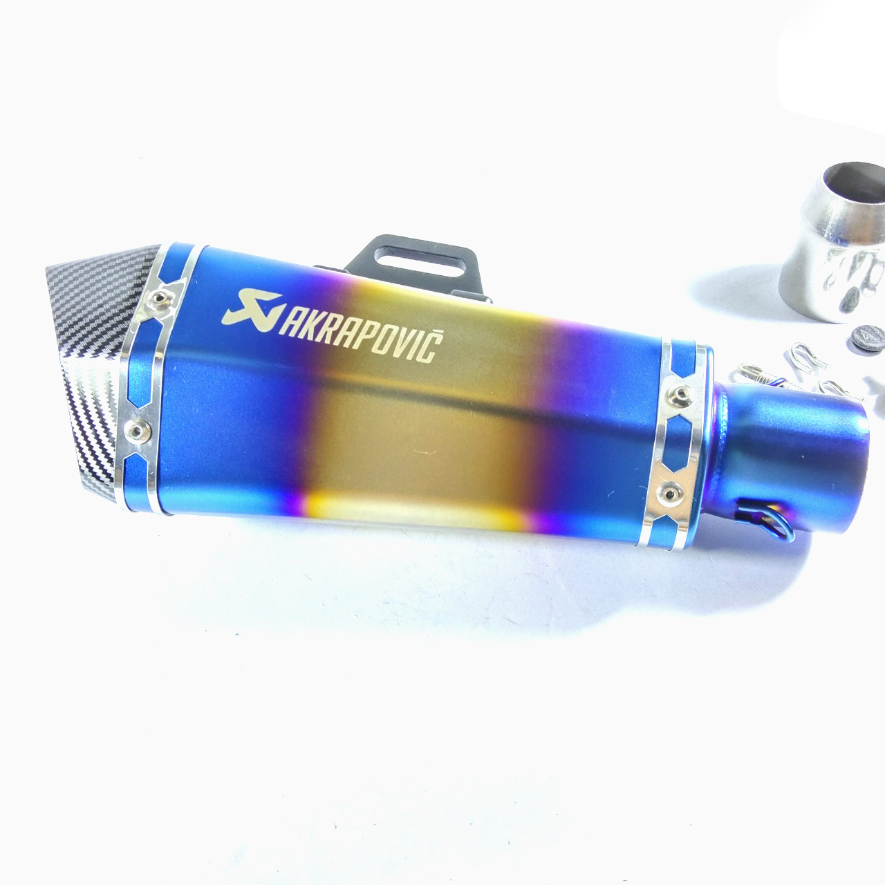 Pô Akrapovic đùi gà cao cấp [MÀU XÁM BẠC,ĐEN, TITAN]