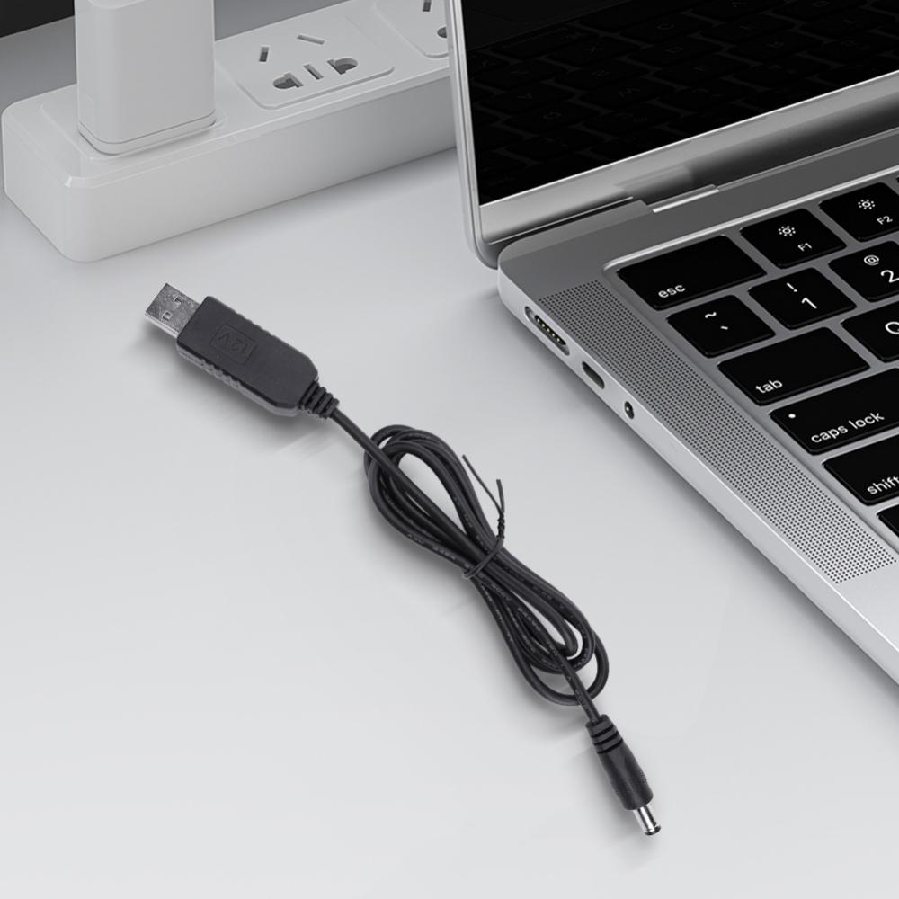 USB Power Boost Line DC To DC 5V/9V/12V USB Voltage Boost Converter Cable 2.1x5.5mm Plug