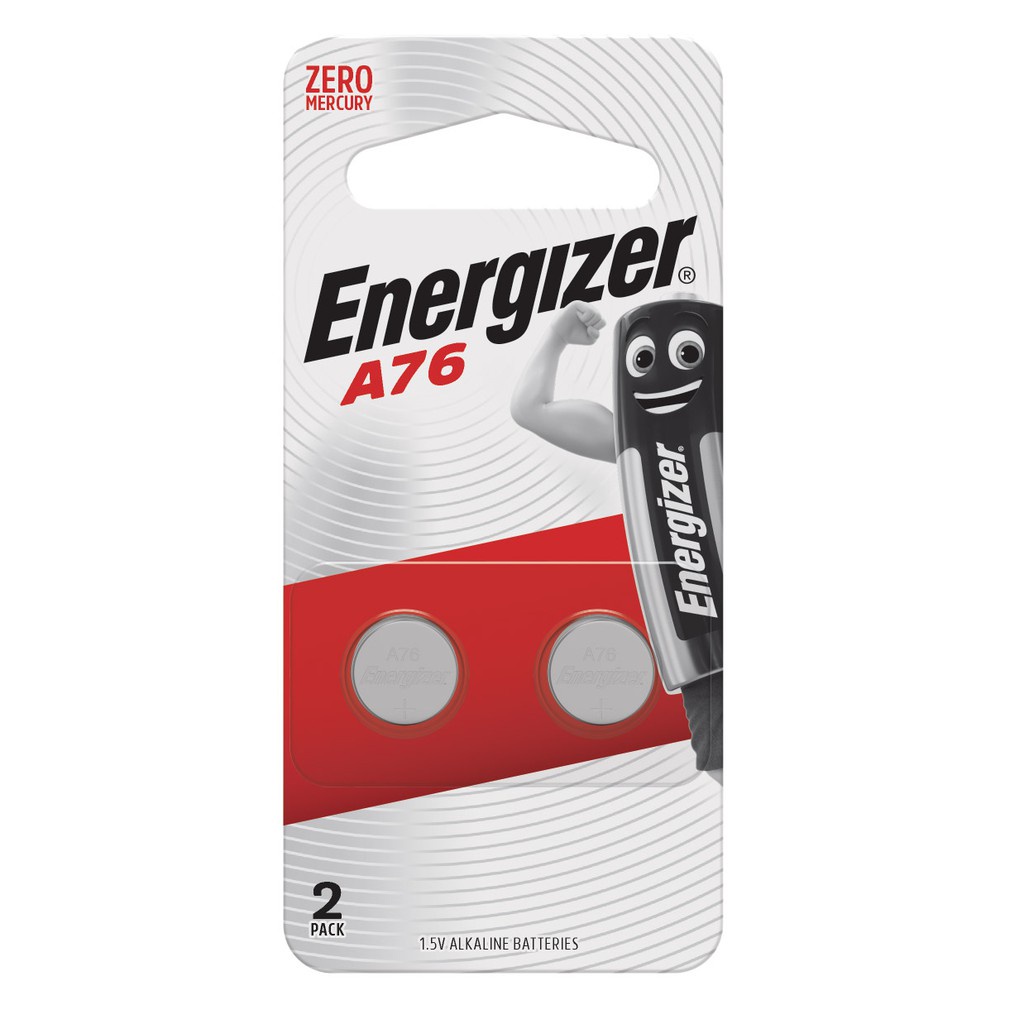 Pin Cúc Áo Energizer A76 BP2 - Vỉ 2 Viên