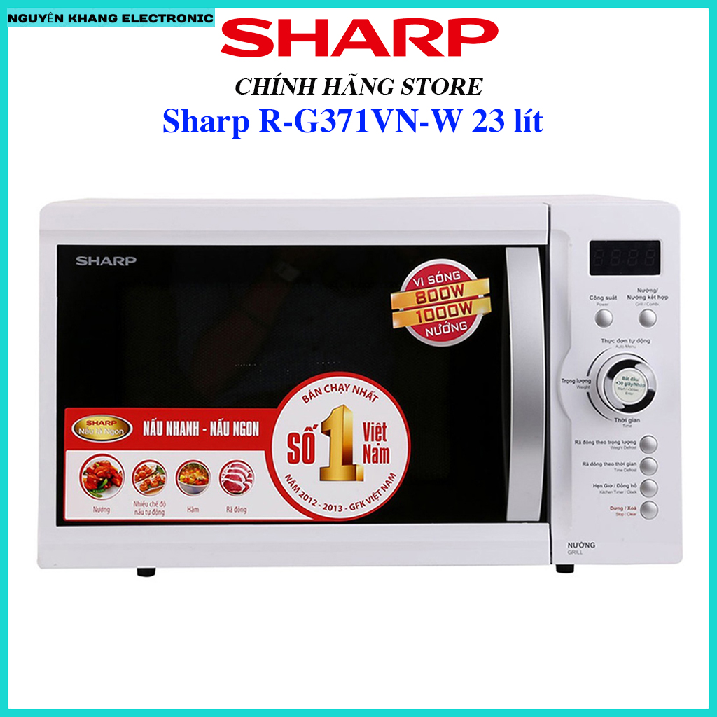 Lò vi sóng có nướng Sharp R-G371VN-W 23 lít