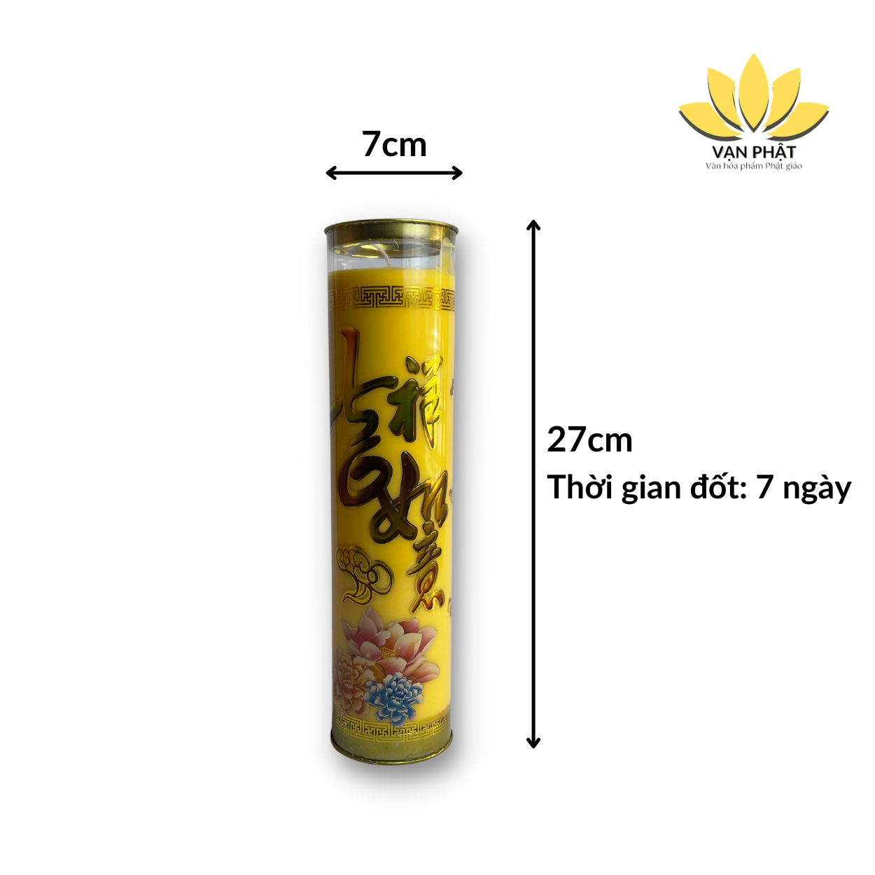 Đèn nến sáp bơ Hong Yi 7 ngày