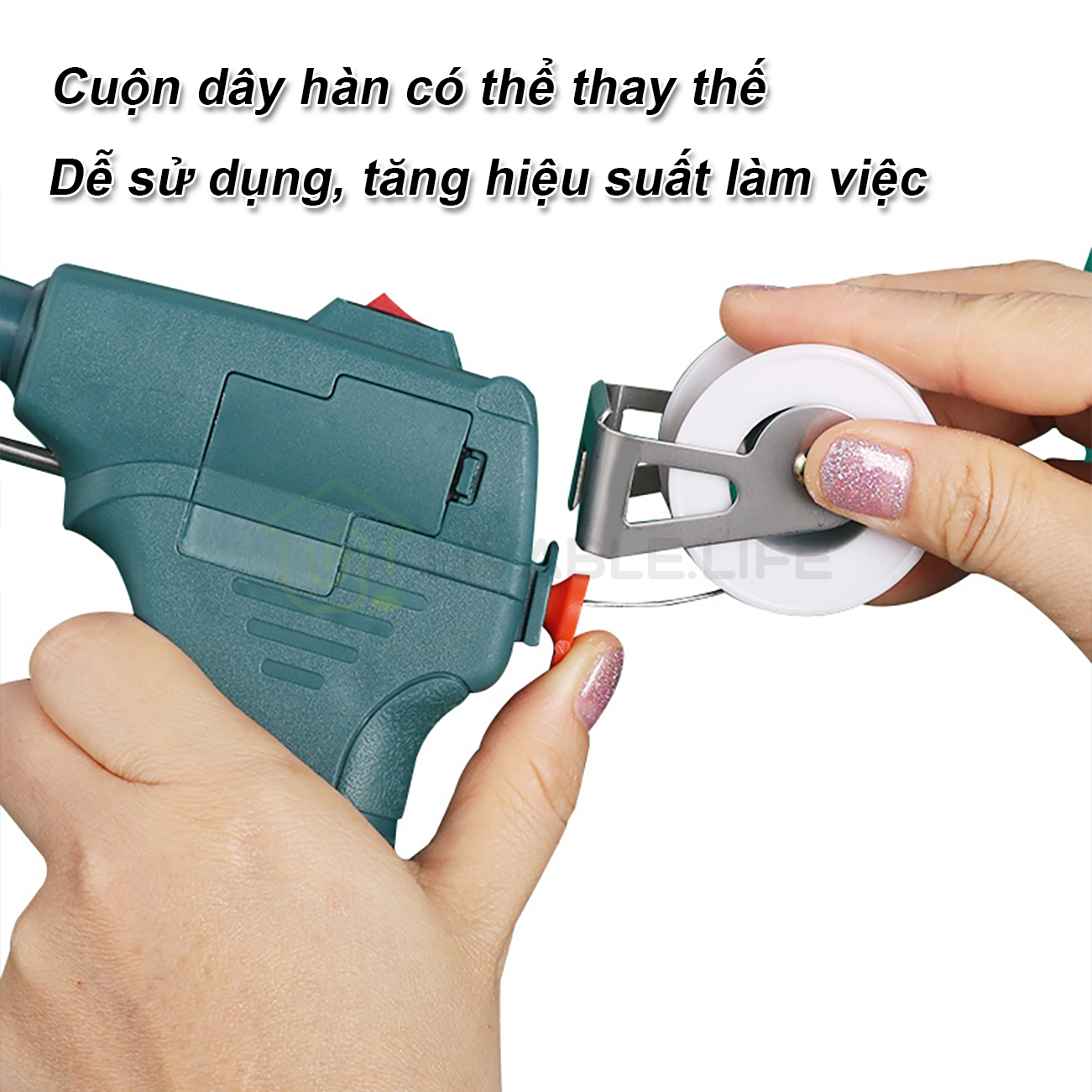 MỎ HÀN THIẾC SÚNG HÀN TỰ ĐỘNG (TẶNG NHỰA THÔNG) MỎ HÀN XUNG MÁY HÀN XUNG