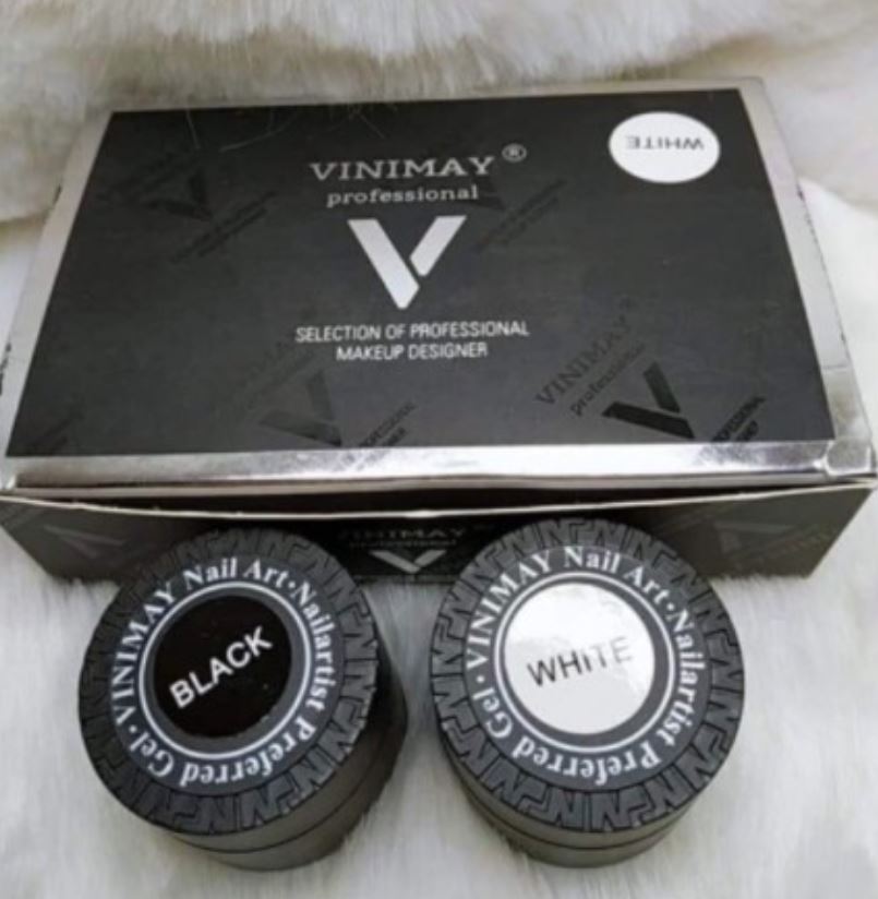 Gel nhện Vinimay trắng - đen - Sugar Nails