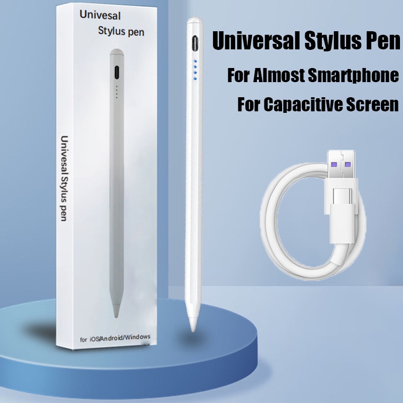 Smart Phone Stylus Pen Sensitive Touch Screen Pen Office Tablet Pen for Drawing Writing Type-C Capacitive Pen for iPad 10th 10.2 10.9 9.7 Android