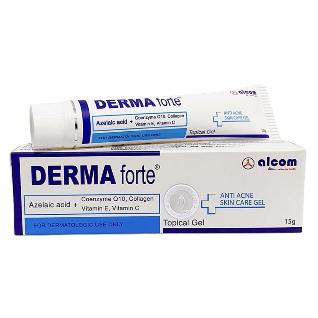 Derma Forte kem bôi mờ thâm, giảm mụn Dermaforte Azelaic Acid 15g | Unicos Mall