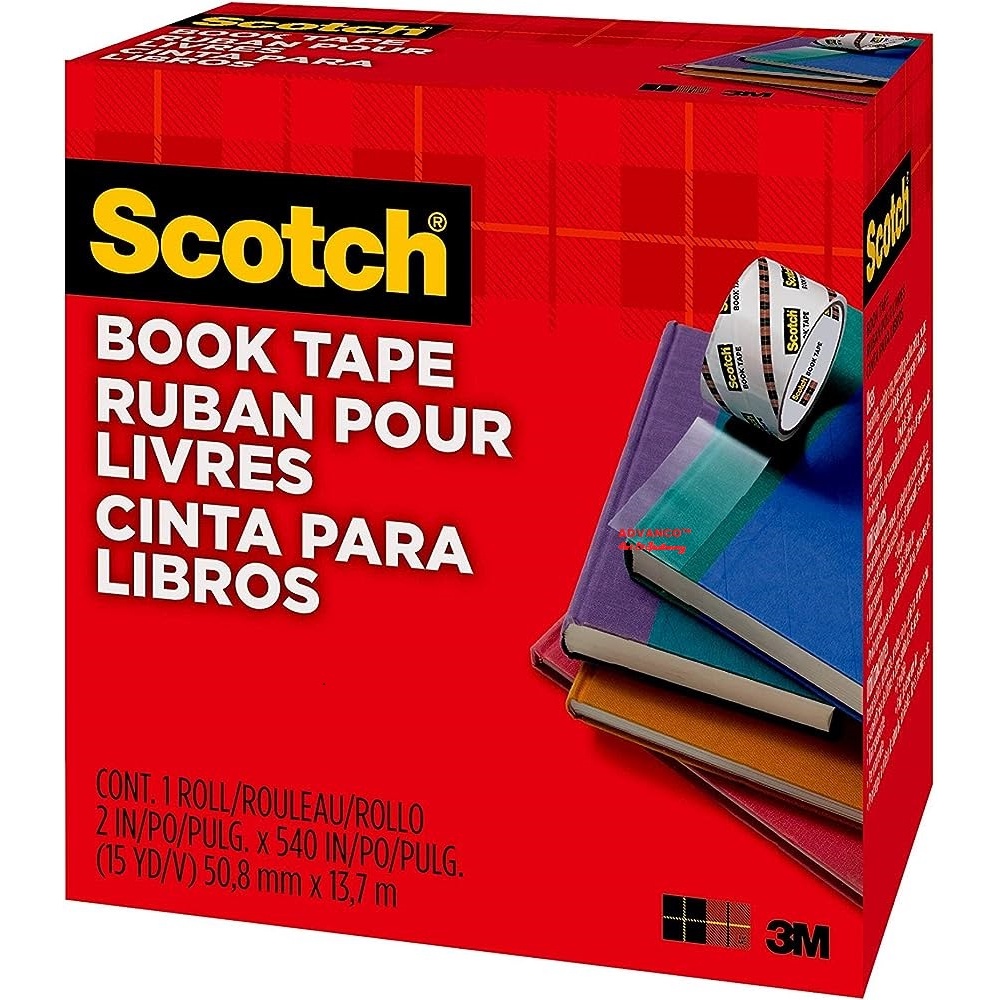 3M Scotch Book Tape 845 1.5 inches / 2 inches x 15yds Lazada
