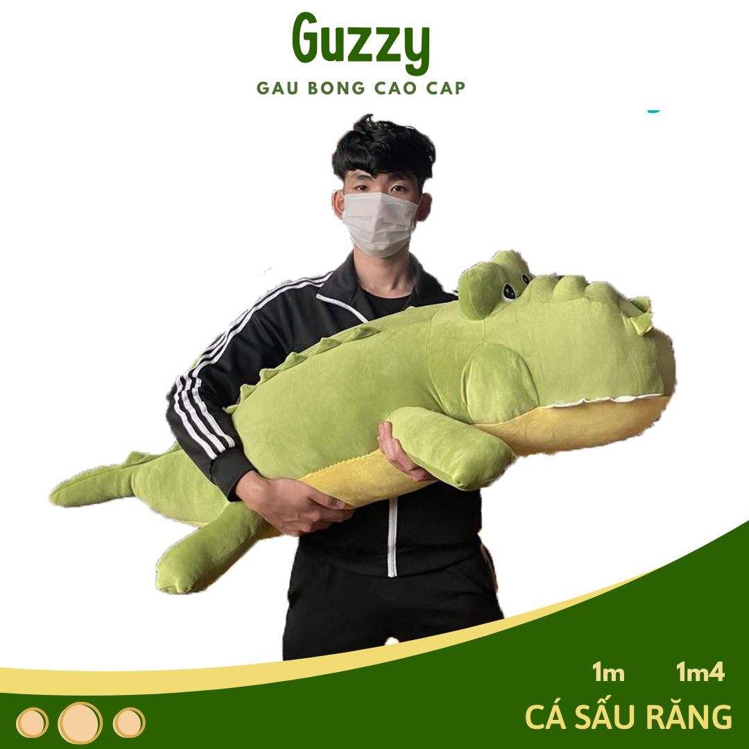 Gấu bông cá sấu răng