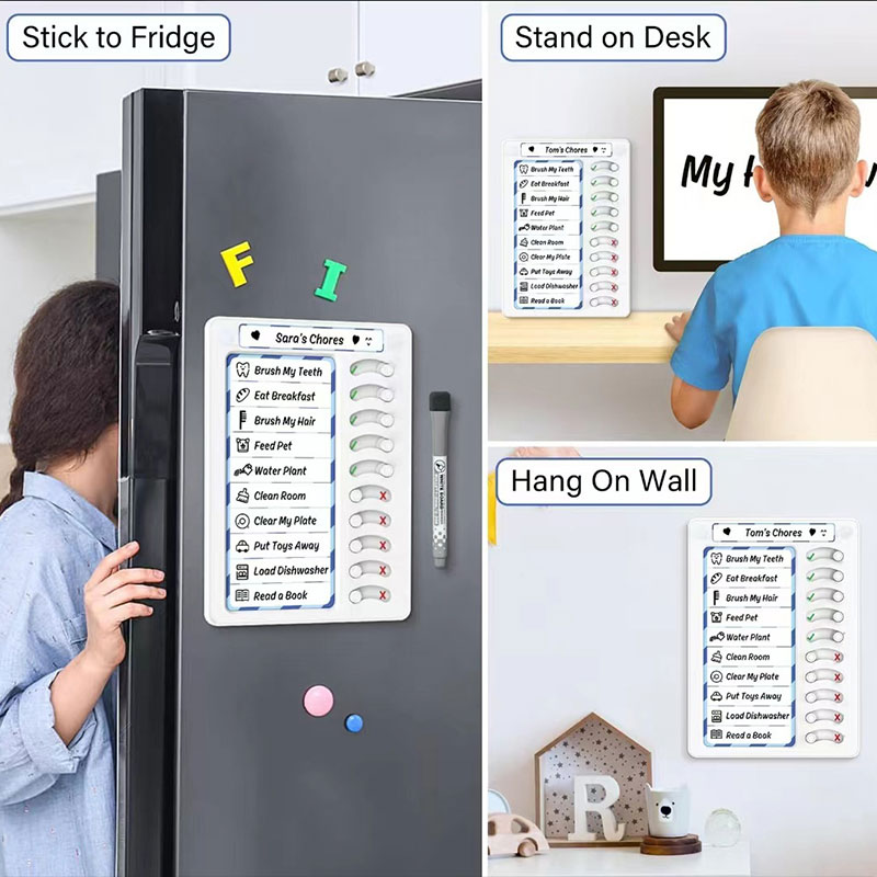 Writing board Children can wipe housework table can slide planning board