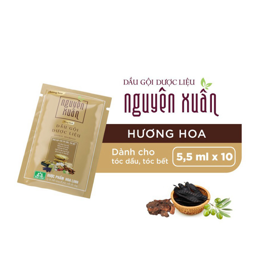 Dầu Gội Dược Liệu Nguyên Xuân Bồng Bềnh Dành Cho Tóc Dầu Tóc Bết