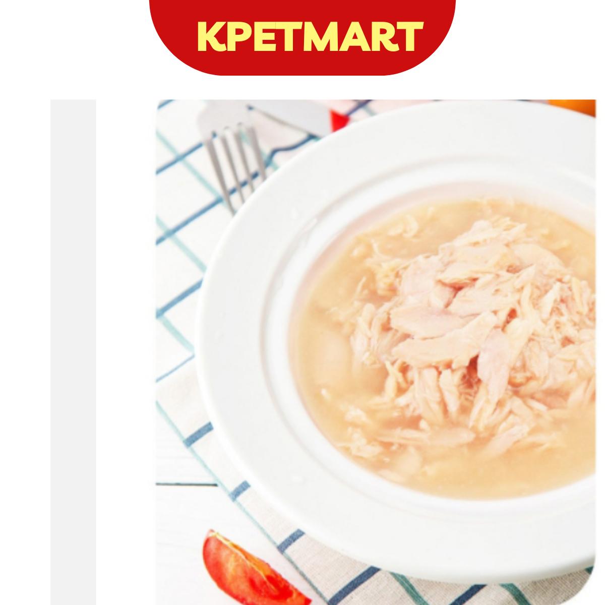 Pate cho mèo gà, cá ngừ nguyên miếng đóng hộp 85g