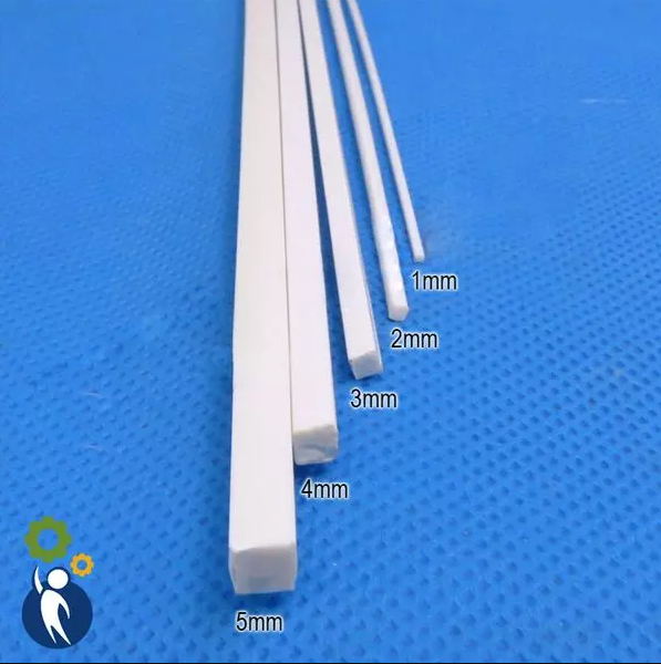Mô hình trang trí sa bàn nguyên liệu handmade, Thanh Nhựa Mô Hình Vuông dài 50cm