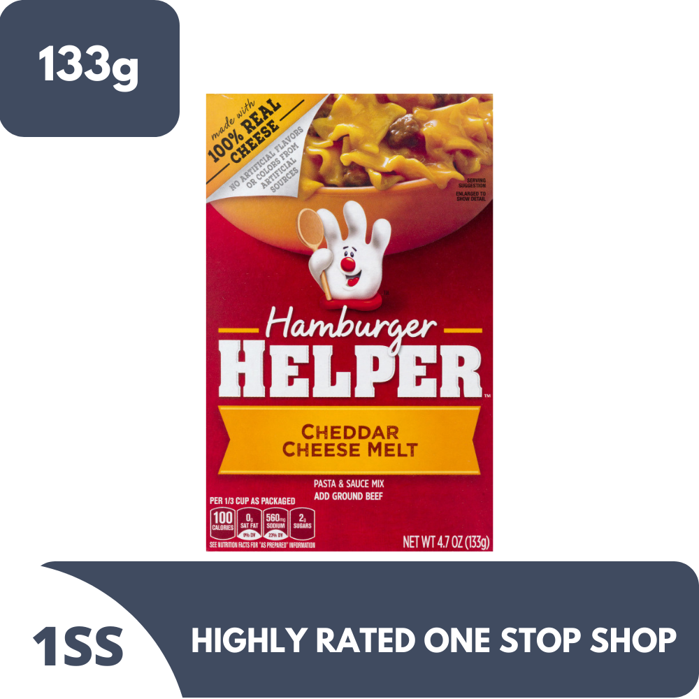 Hamburger Helper Cheddar Cheese Melt 133g (Expiry Mar 2023) Lazada PH